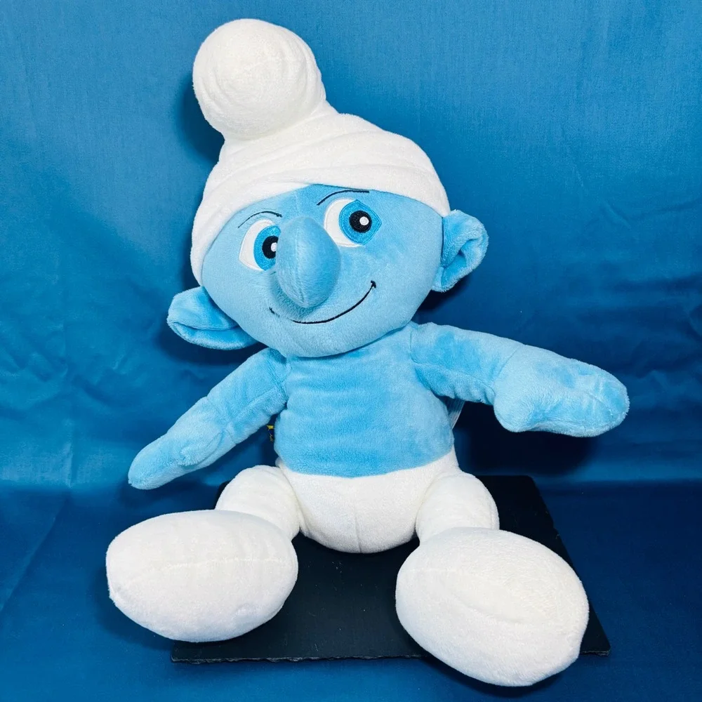 The Smurfs Papa Smurf Plush Stuffed Toy White Hat 13